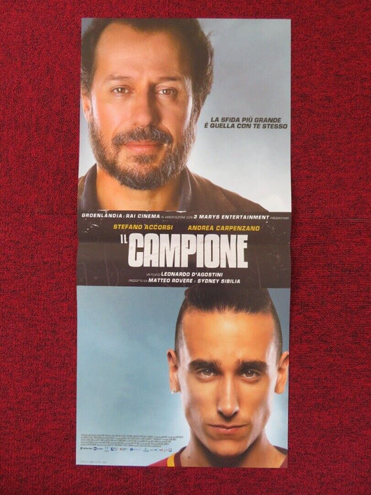 THE CHAMPION  ITALIAN LOCANDINA (26.5"x12.5") POSTER STEFANO ACCORSI 2019