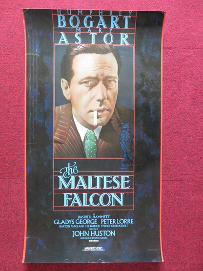 THE MALTESE FALCON  U.S ROLLED VHS POSTER  HUMPHREY BOGART MARY ASTOR 1981