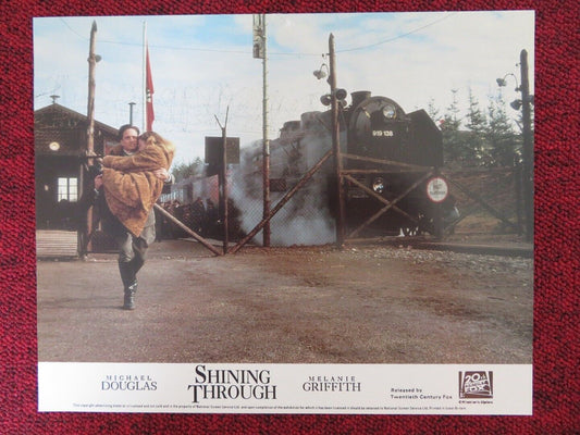 SHINING THROUGH - C LOBBY CARD MICHAEL DOUGLAS MELANIE GRIFFITH 1992