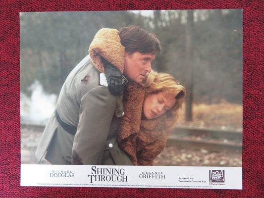 SHINING THROUGH - D LOBBY CARD MICHAEL DOUGLAS MELANIE GRIFFITH 1992