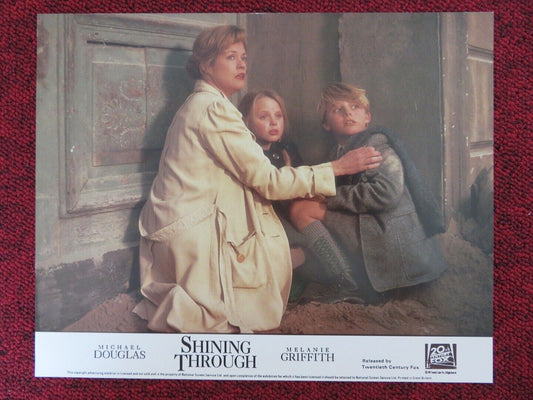 SHINING THROUGH - E LOBBY CARD MICHAEL DOUGLAS MELANIE GRIFFITH 1992