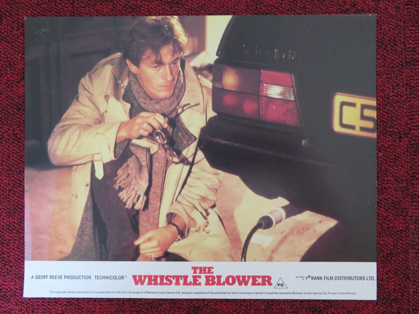 THE WHISTLE BLOWER -A  LOBBY CARD NIGEL HAVERS MICHAEL CAINE 1986