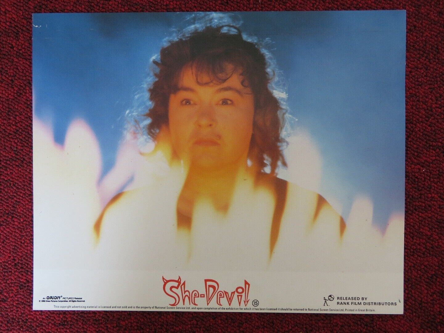 SHE-DEVIL - B LOBBY CARD MERYL STREEP ROSANNE BARR 1989