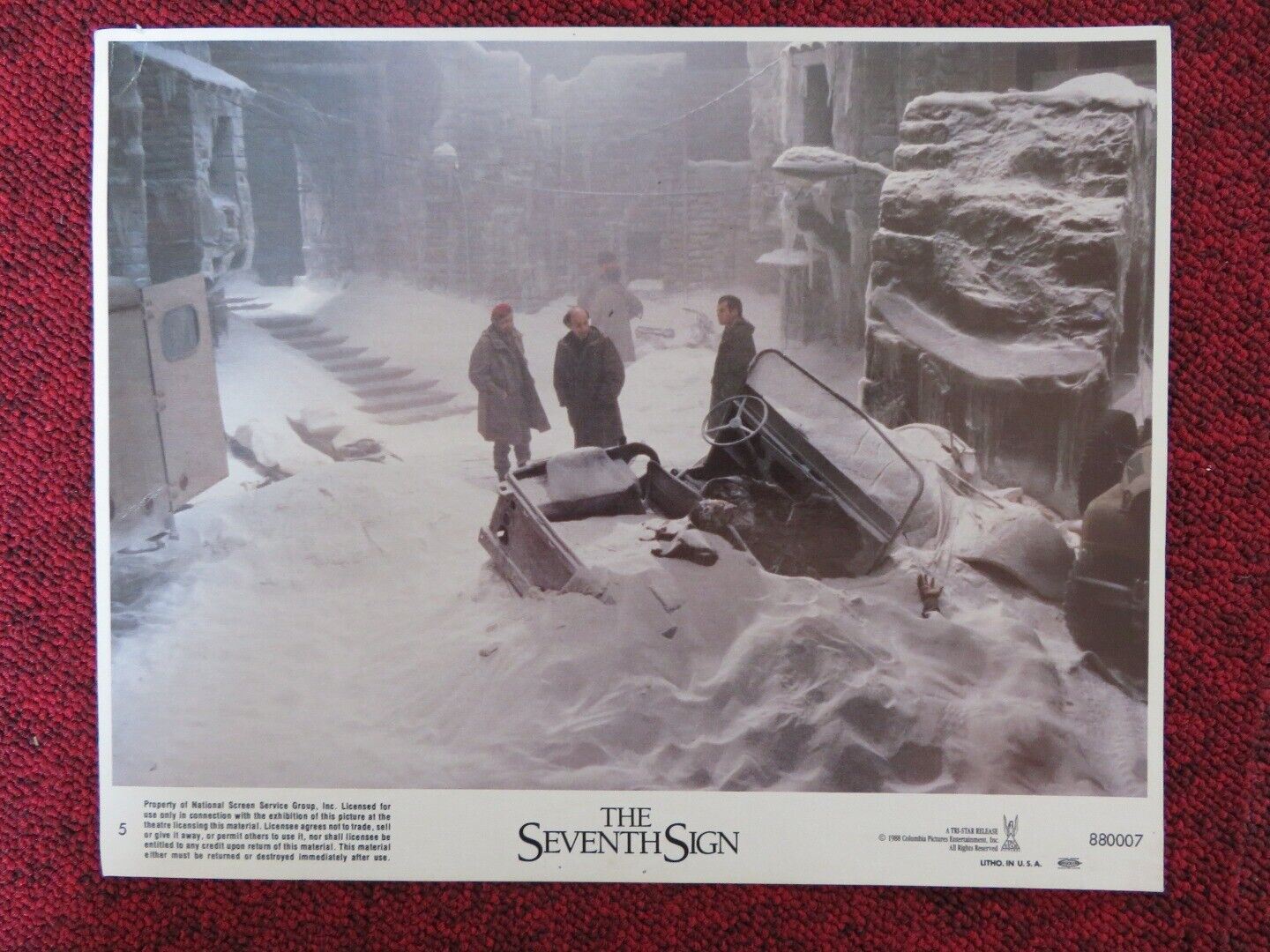 THE SEVENTH SIGN - 5 LOBBY CARD DEMI MOORE MICHAEL BIEHN 1988