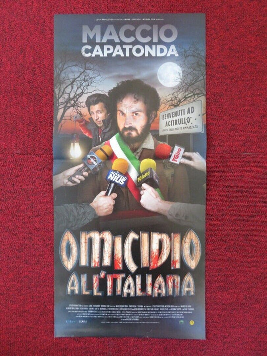 OMICIDIO ALL'ITALIANA  ITALIAN LOCANDINA (26.5"x12.5") POSTER M CAPATONDA '17