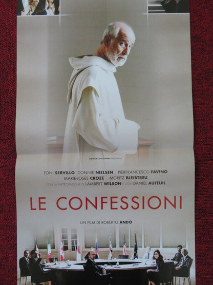 THE CONFESSIONS ITALIAN LOCANDINA (26.5"x12.5") POSTER TONI SERVILLO 2016