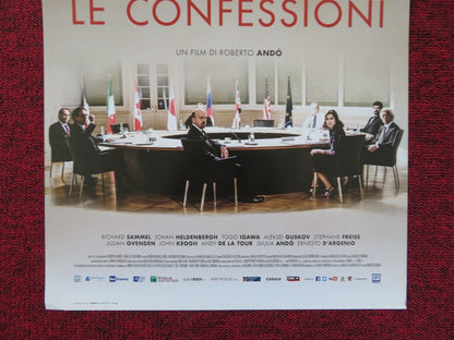 THE CONFESSIONS ITALIAN LOCANDINA (26.5"x12.5") POSTER TONI SERVILLO 2016