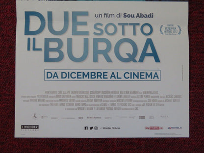 DUE SOTTO IL BURQA ITALIAN LOCANDINA (26.5"x12.5") POSTER FELIX MOATI 2017