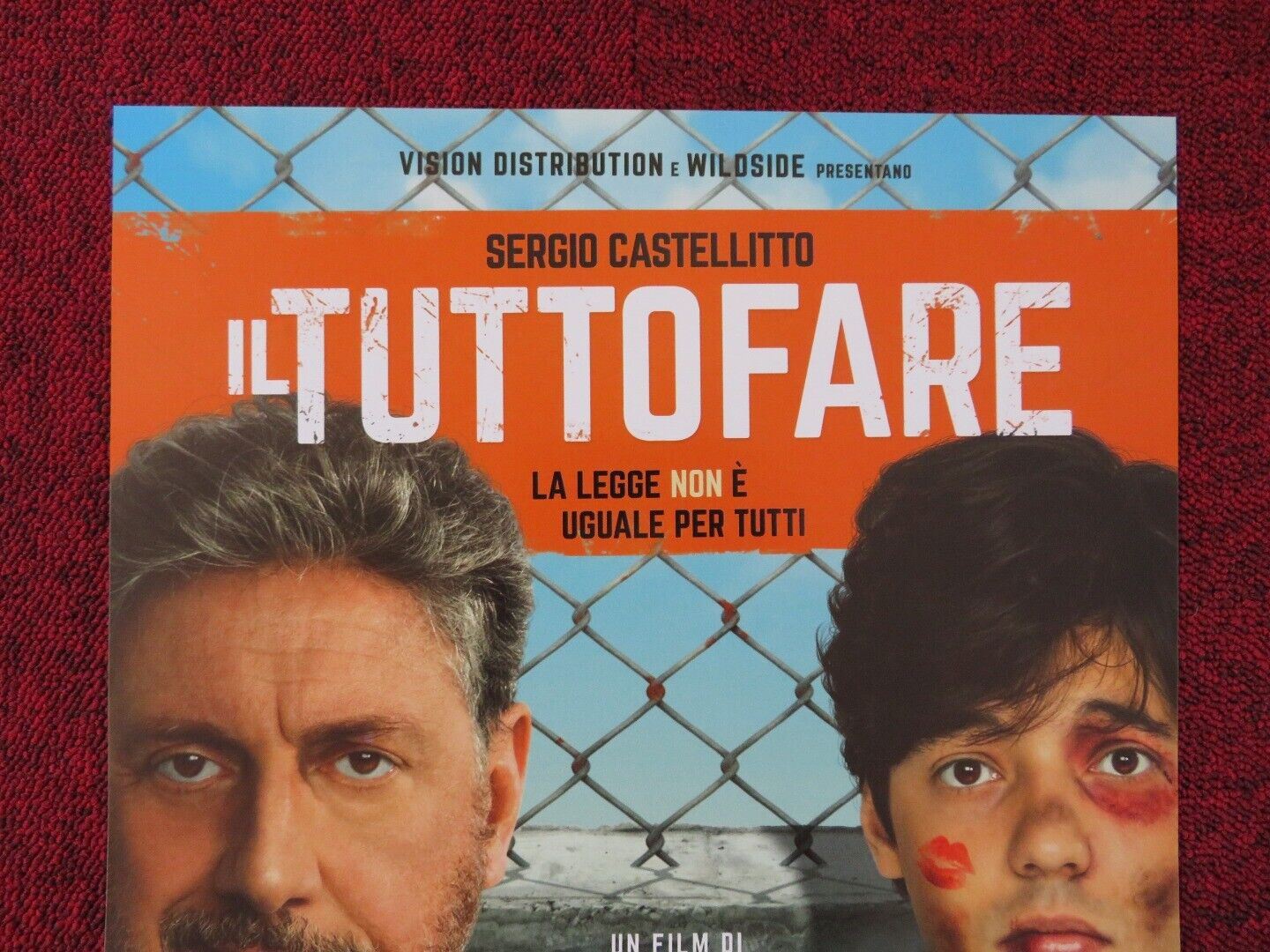 IL TUTTOFARE  ITALIAN LOCANDINA (26.5"x12.5") POSTER SERGIO CASTELLITTO 2018