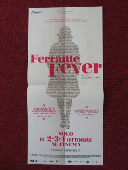 FERRANTE FEVER ITALIAN LOCANDINA (26.5"x12.5") POSTER ROBERTO FAENZA 2017