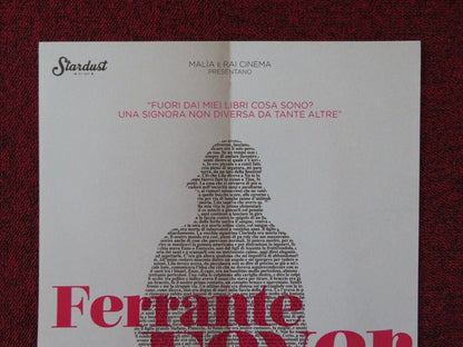 FERRANTE FEVER ITALIAN LOCANDINA (26.5"x12.5") POSTER ROBERTO FAENZA 2017