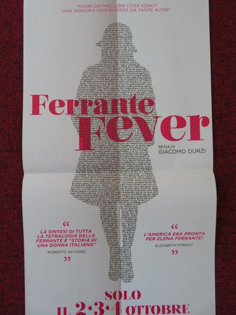 FERRANTE FEVER ITALIAN LOCANDINA (26.5"x12.5") POSTER ROBERTO FAENZA 2017