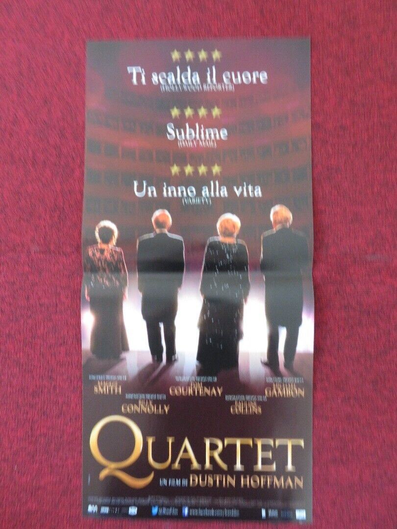 QUARTET ITALIAN LOCANDINA (26.5"x12.5") POSTER D HOFFMAN MAGGIE SMITH 2012