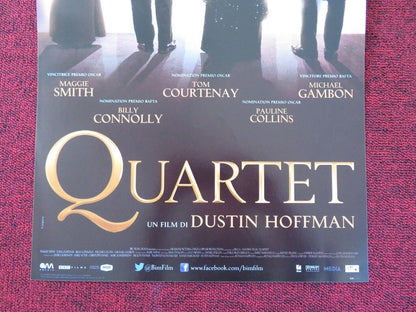 QUARTET ITALIAN LOCANDINA (26.5"x12.5") POSTER D HOFFMAN MAGGIE SMITH 2012