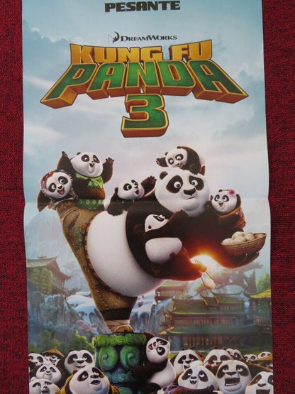 KUNG FU PANDA 3 ITALIAN LOCANDINA (27"x13") POSTER DREAMWORKS JACK BLACK '16