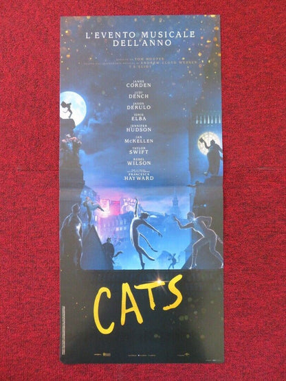 CATS  ITALIAN LOCANDINA (26.5"x12.5") POSTER JAMES CORDON JUDI DENCH 2019