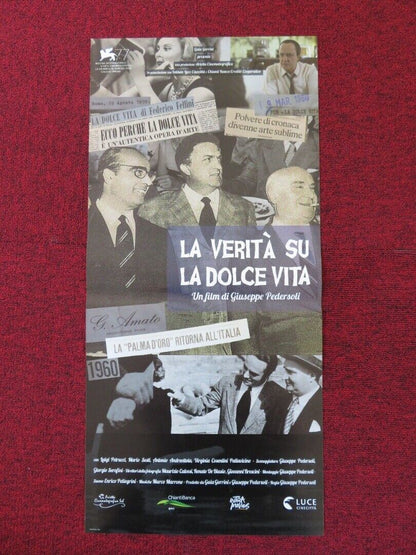 THE TRUTH ABOUT LA DOLCE VITA ITALIAN LOCANDINA (26.5"x12.5") POSTER 2020