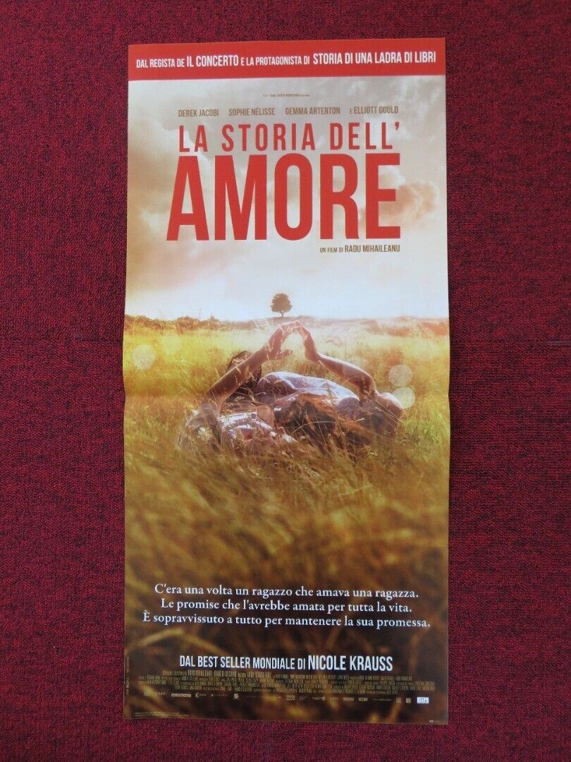 LA STORIA DELL' AMORE ITALIAN LOCANDINA (26.5"x12.5") POSTER DEREK JACOBI 2016