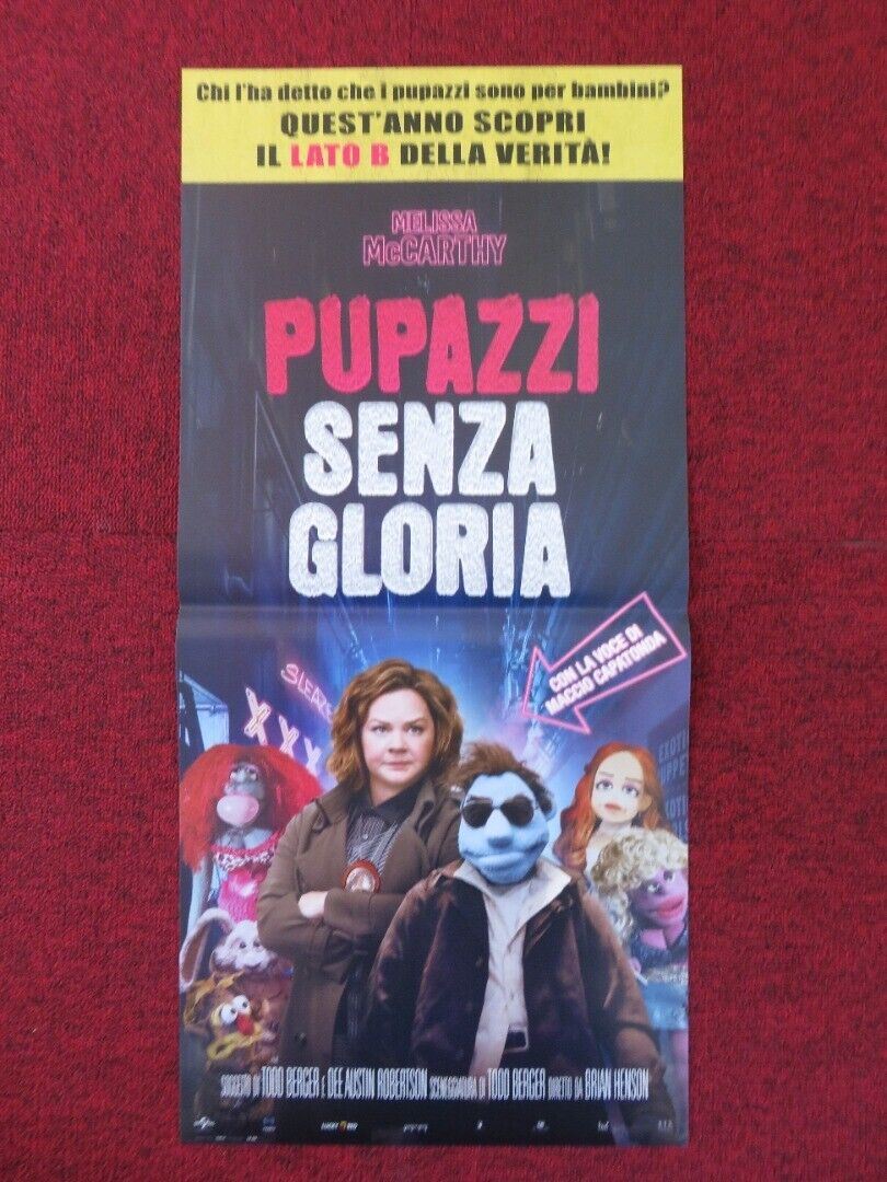 THE HAPPYTIME MURDERS ITALIAN LOCANDINA (26.5"x12.5") POSTER M MCCARTHY 2018