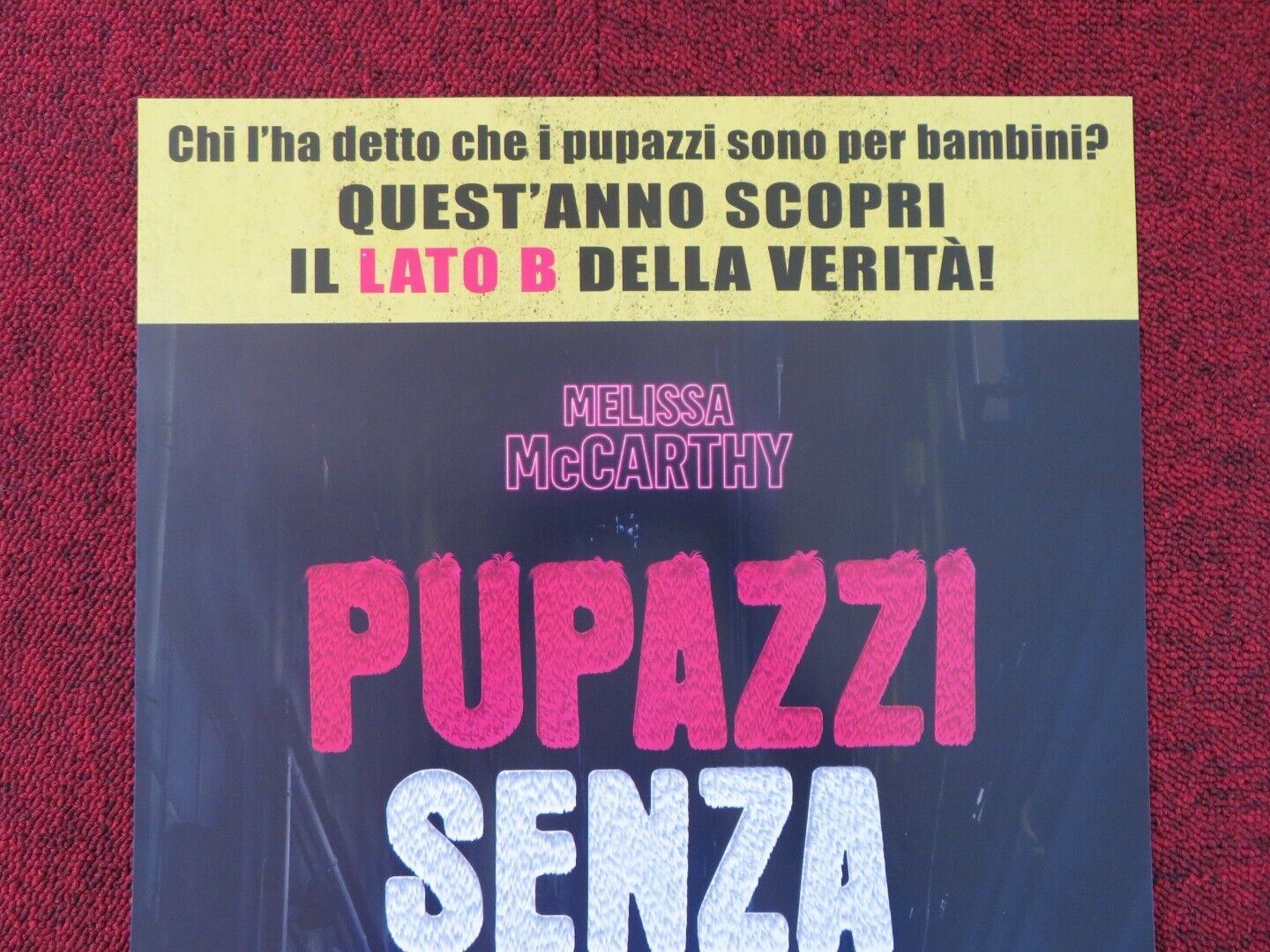 THE HAPPYTIME MURDERS ITALIAN LOCANDINA (26.5"x12.5") POSTER M MCCARTHY 2018