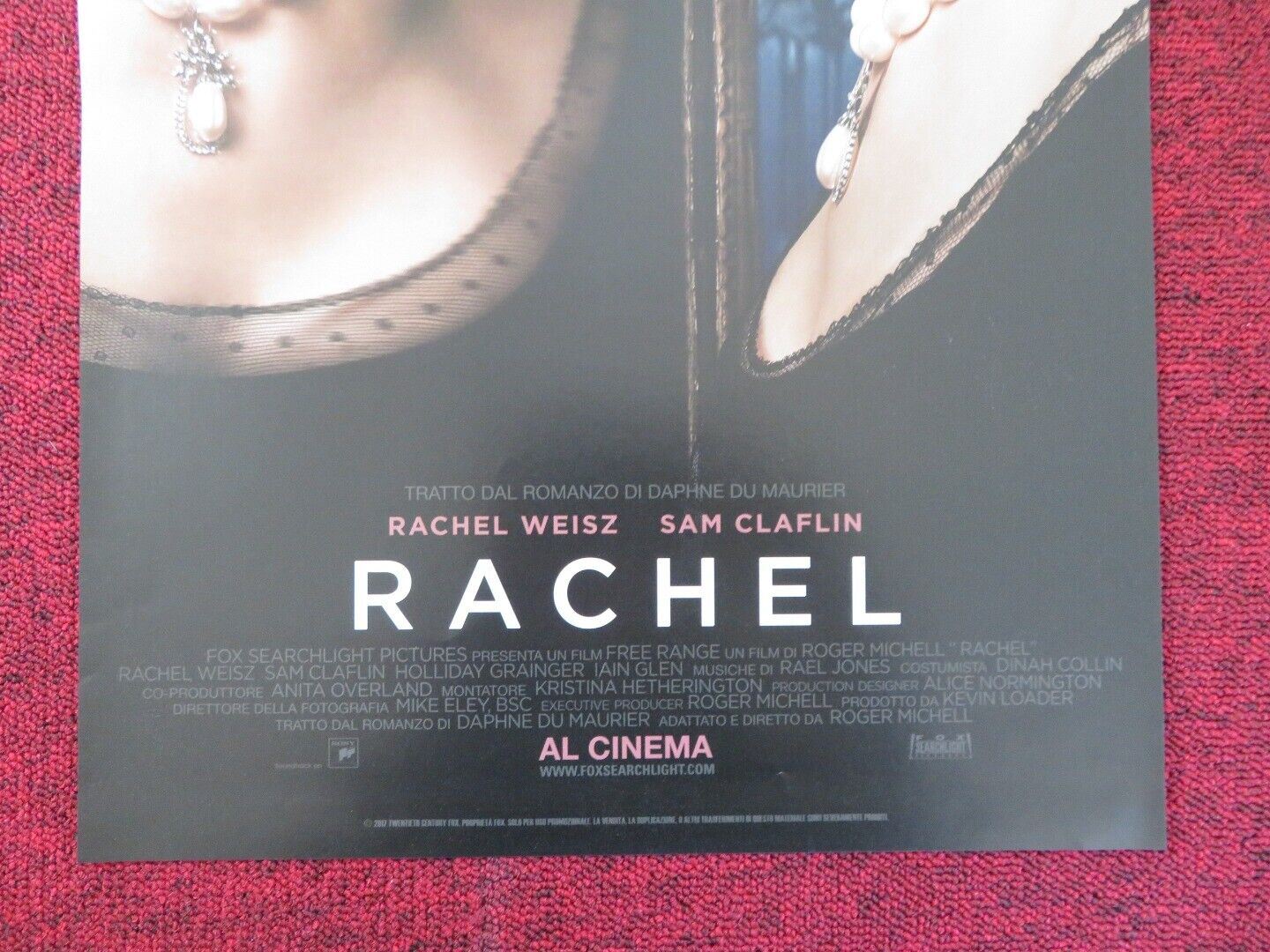 MY COUSIN RACHEL ITALIAN LOCANDINA (26.5"x13") POSTER RACHEL WEISZ 2017