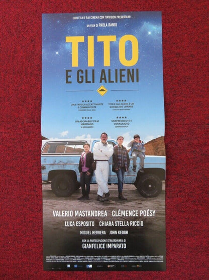 TITO E GLI ALIENI ITALIAN LOCANDINA (26.5"x12.5") POSTER VALERIO MASTANDREA 2017