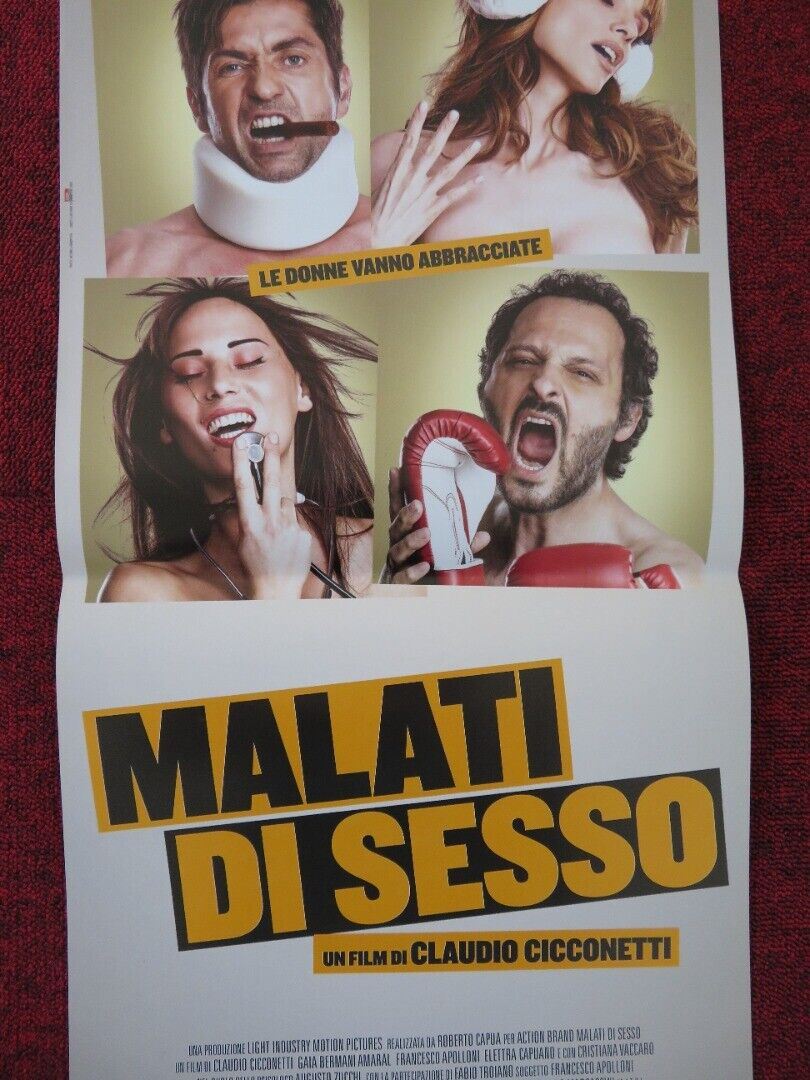 MALATI DI SESSO ITALIAN LOCANDINA (26.5"x12.5") POSTER FRANCESCO APOLLONI 2018