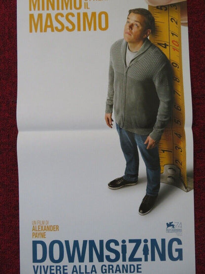 DOWNSIZING  ITALIAN LOCANDINA (27"x13") POSTER MATT DAMON C WALTZ 2017