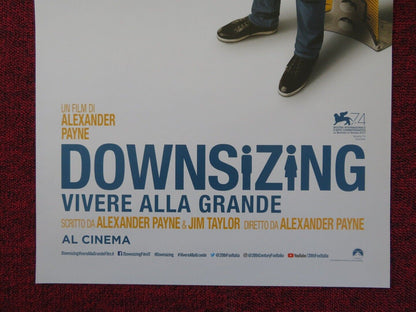 DOWNSIZING  ITALIAN LOCANDINA (27"x13") POSTER MATT DAMON C WALTZ 2017