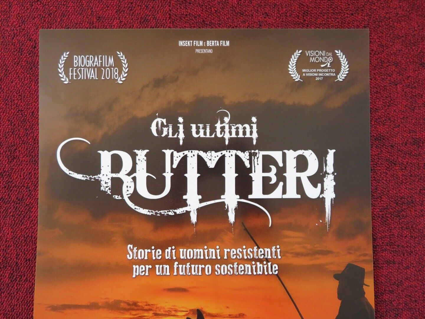 GLI ULTIMI BRUTTERI ITALIAN LOCANDINA (26.5"x12.5") POSTER STEFANO PAVIN 2018