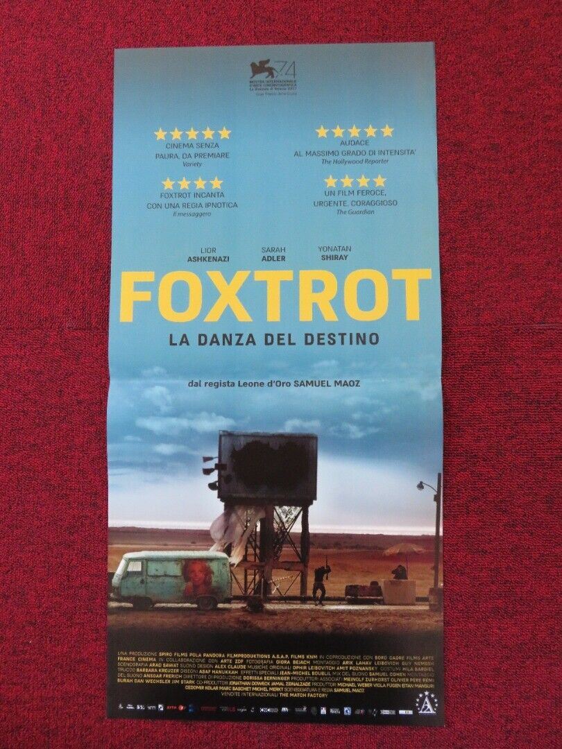 FOXTROT ITALIAN LOCANDINA (26.5"x13") POSTER LIOR ASHKENAZI SARAH ADLER 2017