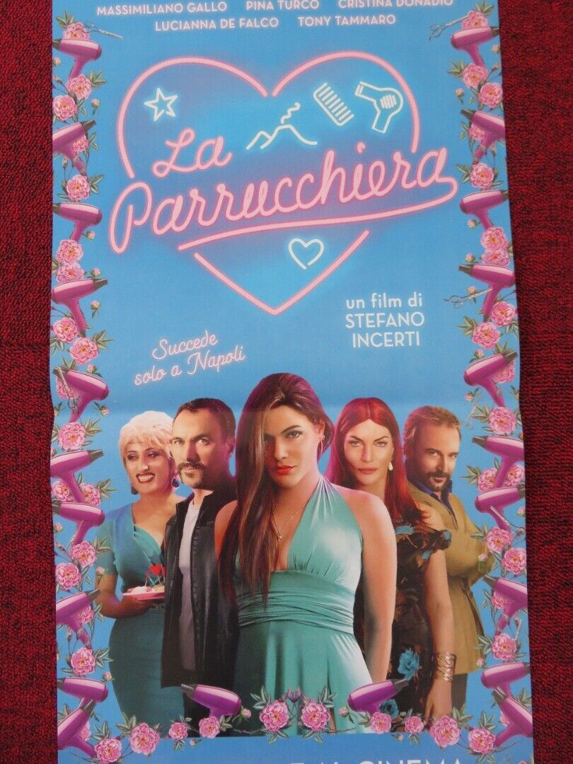 THE HAIRDRESSER ITALIAN LOCANDINA (26.5"x12.5") POSTER STEFANO INCERTI 2017