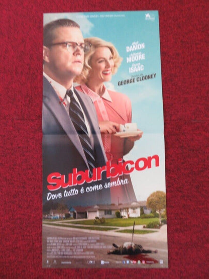 SUBURBICON  ITALIAN LOCANDINA (26.5"x12.5") POSTER GEORGE CLOONEY MATT DAMON '17