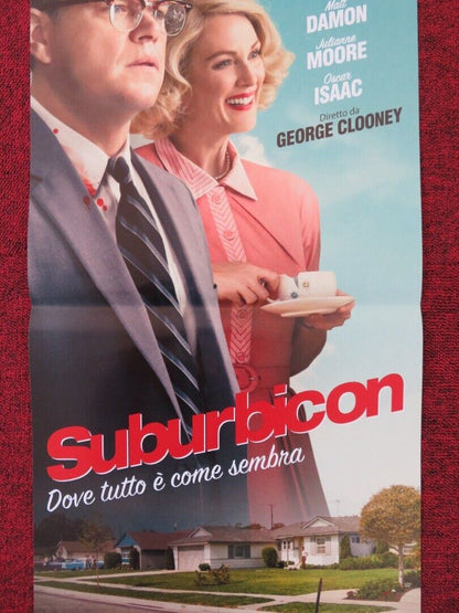 SUBURBICON  ITALIAN LOCANDINA (26.5"x12.5") POSTER GEORGE CLOONEY MATT DAMON '17