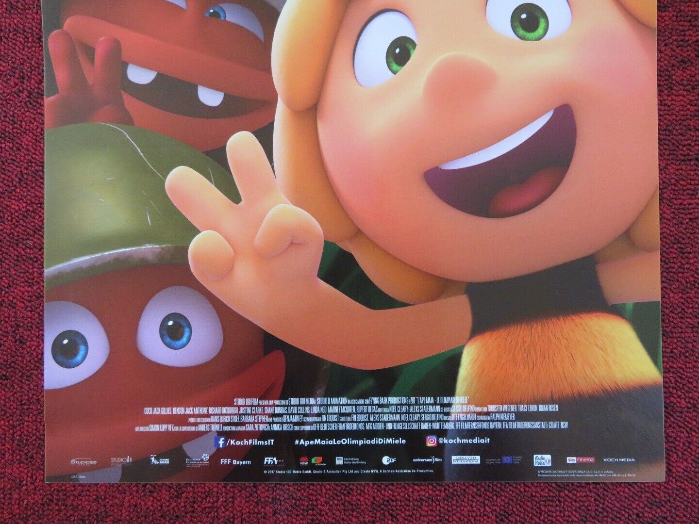 MAYA THE BEE: THE HONEY GAMES ITALIAN LOCANDINA (26.5"x12.5") POSTER C JACK '18