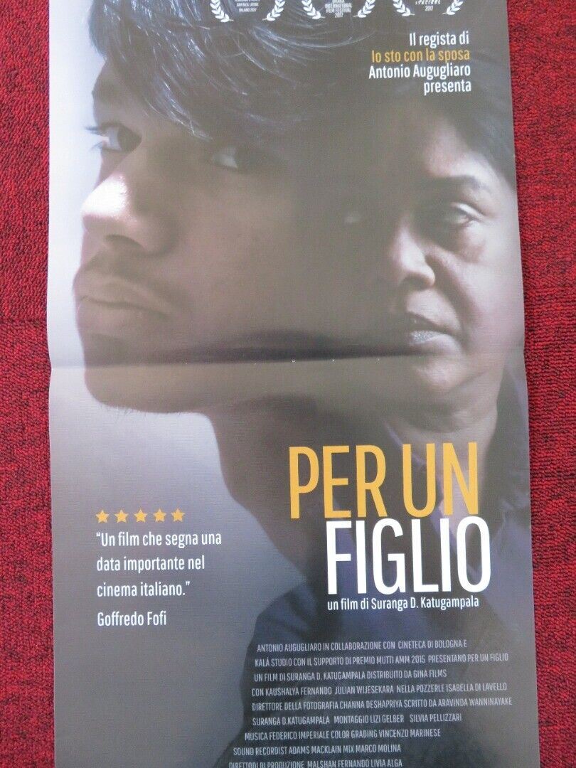 PER UN FIGLIO  ITALIAN LOCANDINA (26.5"x12.5") POSTER KAUSHALYA FERNANDO 2017