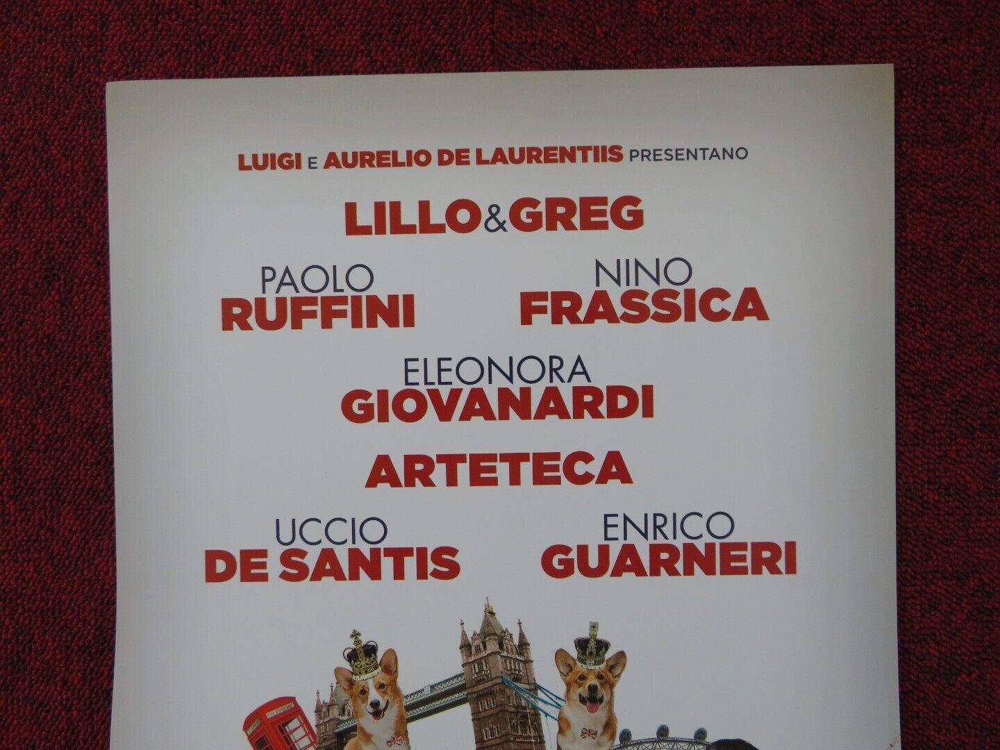 NATALE A LONDRA- DIO SALVI LA REGINA ITALIAN LOCANDINA (26.5"x12.5") POSTER '16