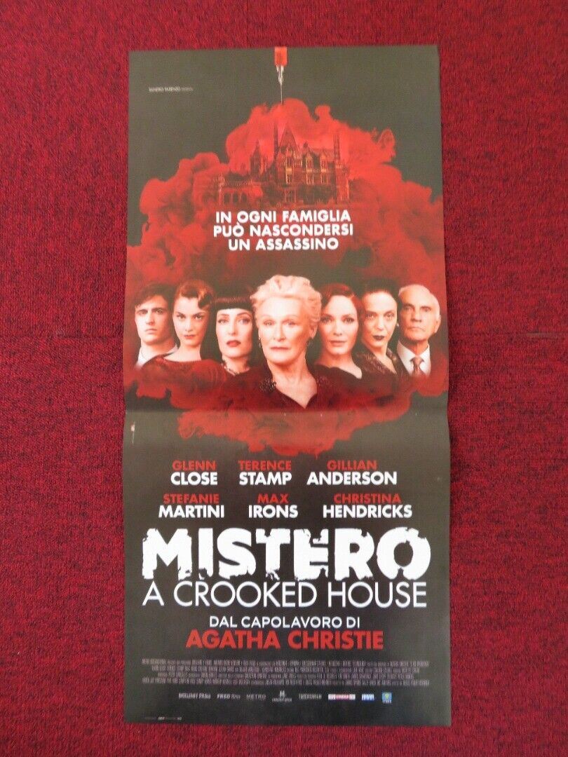 CROOKED HOUSE ITALIAN LOCANDINA (26.5"x12.5") POSTER AGATHA CHRISTIE 2017