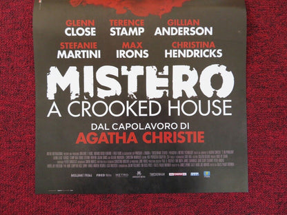 CROOKED HOUSE ITALIAN LOCANDINA (26.5"x12.5") POSTER AGATHA CHRISTIE 2017