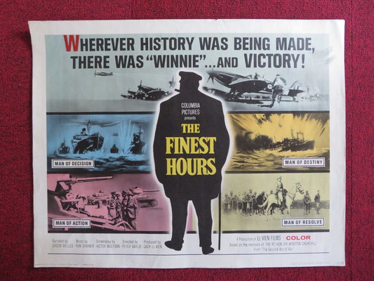 THE FINEST HOURS US HALF SHEET (22"x 28") POSTER ORSON WELLES P. WYMARK 1964