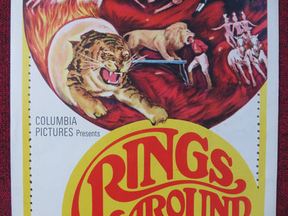 RINGS AROUND THE WORLD US INSERT (14"x 36") POSTER DON AMECHE RUDY CARDENAS 1966