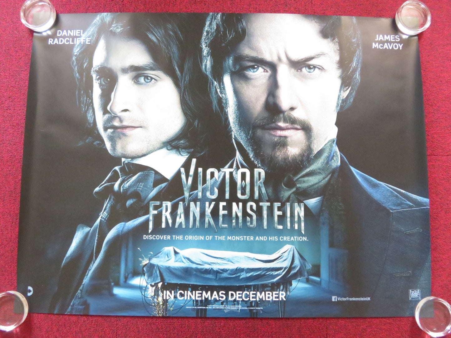 VICTOR FRANKENSTEIN UK QUAD (30"x 40") ROLLED POSTER DANIEL RADCLIFFE 2015