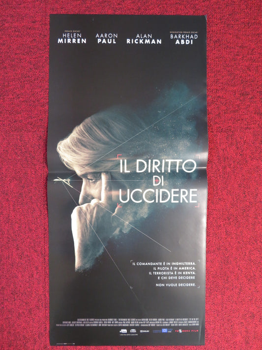 EYE IN THE SKY ITALIAN LOCANDINA POSTER HELEN MIRREN ALAN RICKMAN 2015