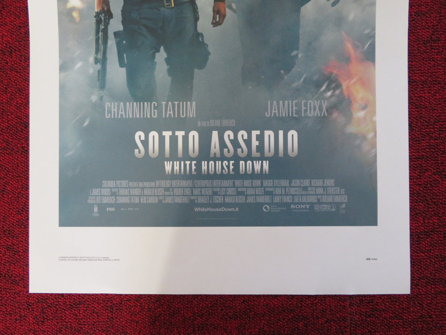 WHITE HOUSE DOWN ITALIAN LOCANDINA POSTER CHANNING TATUM JAMIE FOXX 2013