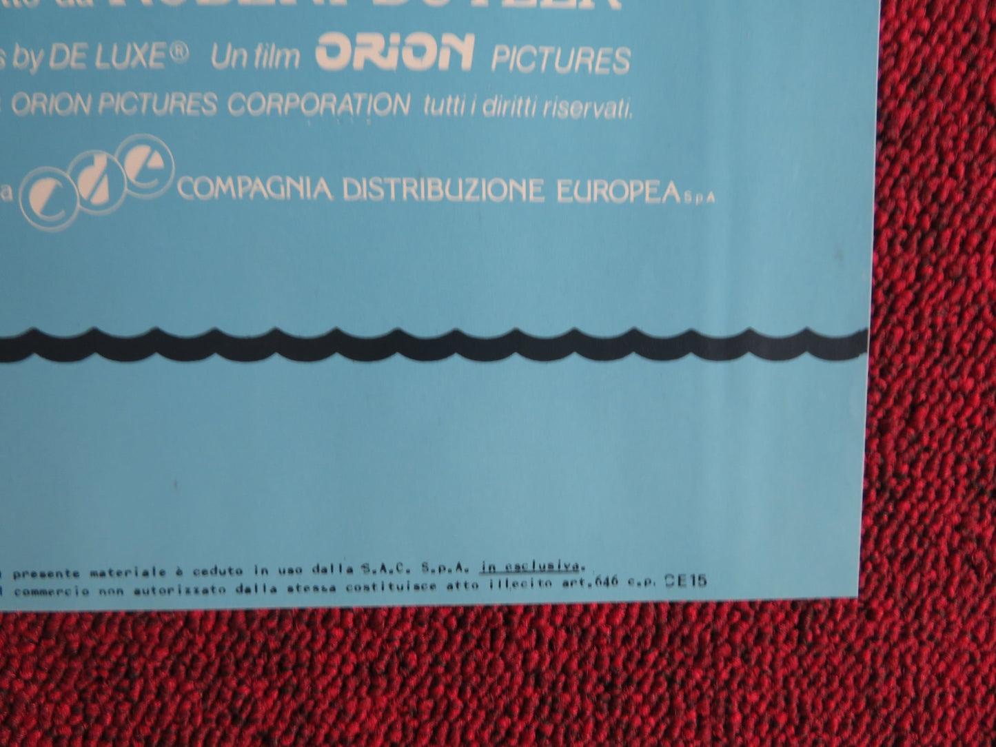 UP THE CREEK - A ITALIAN FOTOBUSTA POSTER TIM MATHESON JENNIFER RUNYON 1984