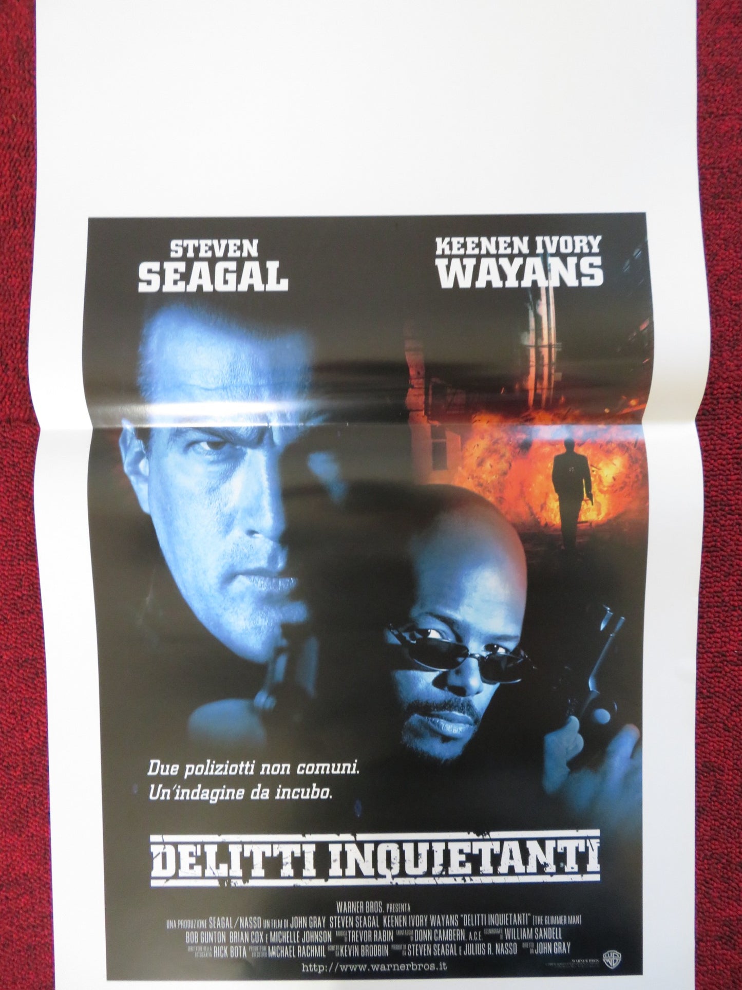 THE GLIMMER MAN ITALIAN LOCANDINA POSTER STEVEN SEAGAL KEENEN IVORY WAYANS 1996