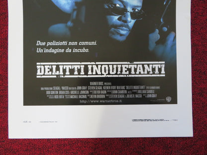 THE GLIMMER MAN ITALIAN LOCANDINA POSTER STEVEN SEAGAL KEENEN IVORY WAYANS 1996