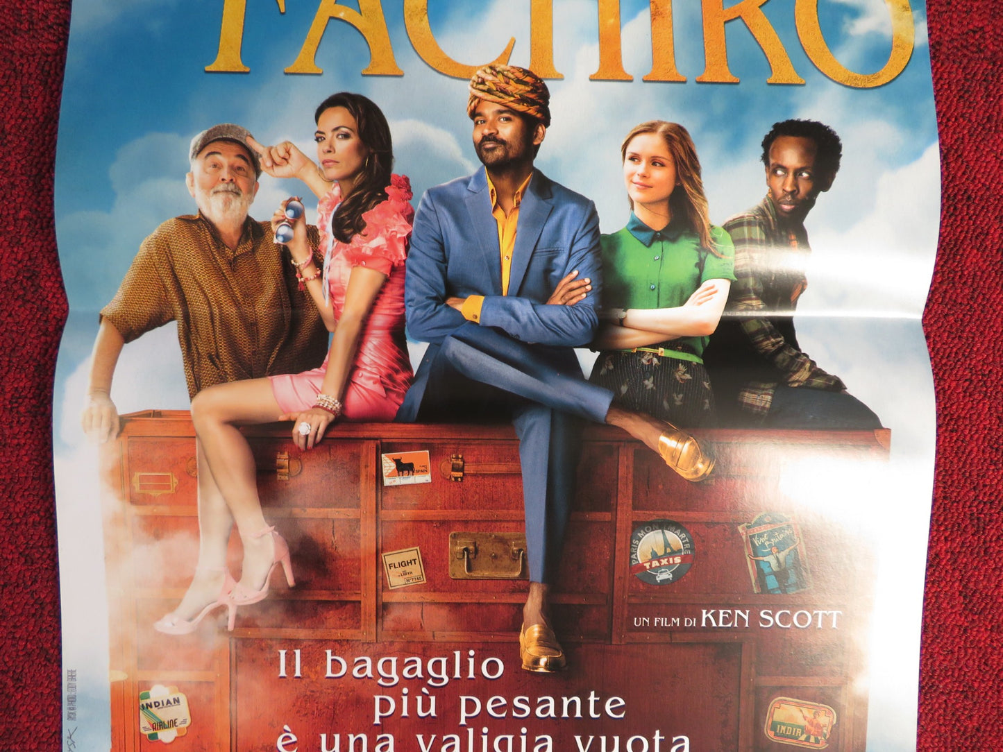 L'INCREDIBILE VIAGGIO DEL FACHIRO ITALIAN LOCANDINA POSTER DHANUSH B. BEJO 2018