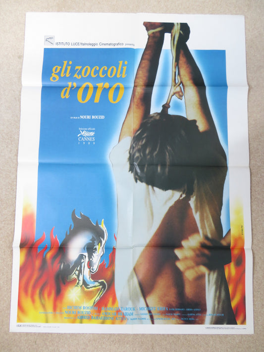 GLI ZOCCOLI D'ORO ITALIAN 2 FOGLIO POSTER HICHEM ROSTOM HAMADI ZARROUK 1990