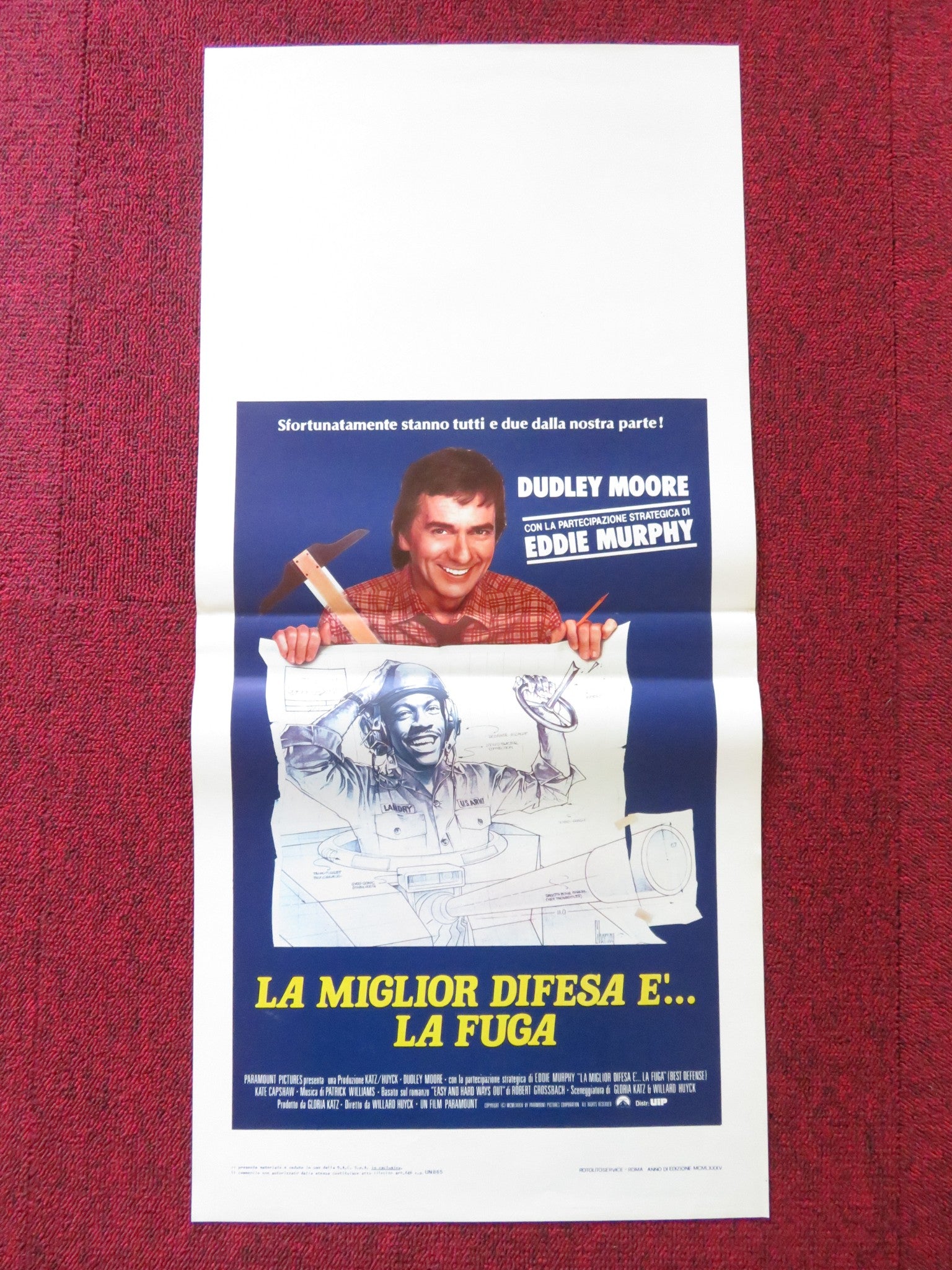 BEST DEFENSE ITALIAN LOCANDINA POSTER EDDIE MURPHY DUDLEY MOORE 1984 ...